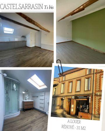 Location - Appartement - 2 pièces - 31.24 m² - castelsarrasin